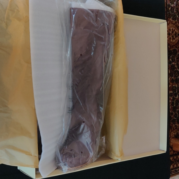 Lucky Brand suede wedge heel boots brown size 7 - Picture 5 of 11